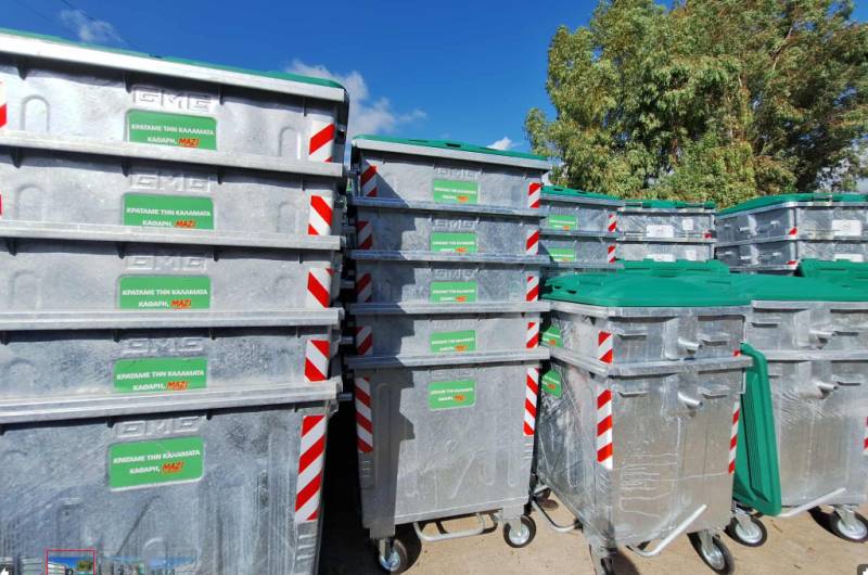 Δήμος Καλαμάτας: Νέοι κάδοι για σύμμεικτα απορρίμματα