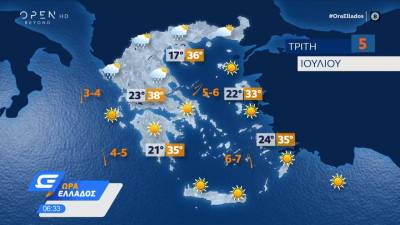 Η πρόγνωση του καιρού από τον Κλέαρχο Μαρουσάκη (βίντεο)