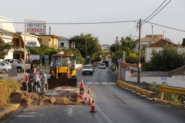 Αποκατάσταση του αγωγού αποχέτευσης στη Βέργα