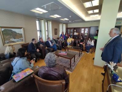 Εκπαιδευτικοί από Ιταλία και Τουρκία στο Δημαρχείο Καλαμάτας
