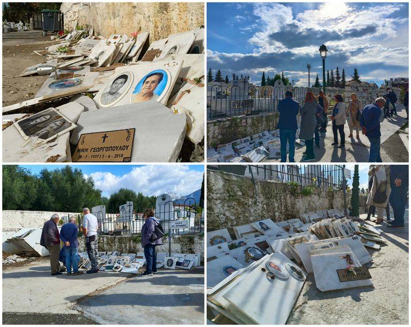 Νεκροταφείο Καλαμάτας: Κάλεσμα του Δήμου για αποκατάσταση των επιγραφών μετά τη θύελλα αντιδράσεων - Φωνές για «τριτοκοσμικές εικόνες»