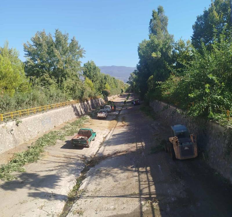 Καλαμάτα: Καθαρισμός της κοίτης του Νέδοντα