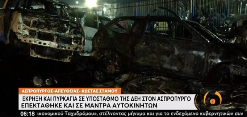 Eκρηξη σε υποσταθμό της ΔΕΗ στον Ασπρόπυργο (βίντεο)