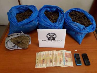 3,5 κιλά χασίς σε σπίτι δύο αδερφών στον Κάμπο Δυτικής Μάνης