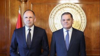 Γεραπετρίτης από Λιβύη: Προχωρούμε σε συζητήσεις για την οριοθέτηση υφαλοκρηπίδας και ΑΟΖ