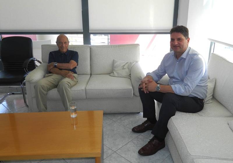 Επίσκεψη Σημίτη στο δημαρχείο Μεσσήνης και συνάντηση με Αθανασόπουλο