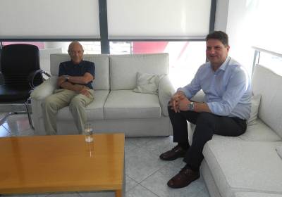 Επίσκεψη Σημίτη στο δημαρχείο Μεσσήνης και συνάντηση με Αθανασόπουλο