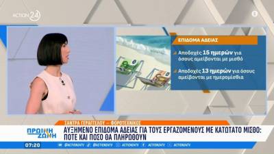 Επίδομα αδείας: Πότε καταβάλλεται, πόσο θα είναι το ποσό για εργαζόμενους με κατώτατο μισθό