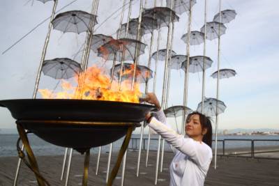 Αναχώρησε από τη Θεσσαλονίκη η Ολυμπιακή Φλόγα (βίντεο)
