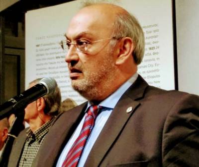 Διαμαρτυρία Κατσίβελα για την Εθνική Τράπεζα Φιλιατρών