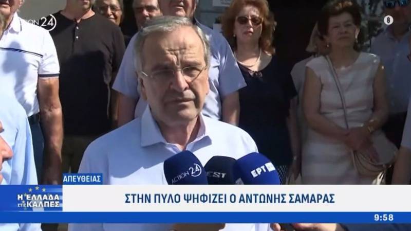 Στην Πύλο ψήφισε ο Αντώνης Σαμαράς - «Στέλνουμε μήνυμα για το ποια Ευρώπη θέλουμε» (βίντεο)