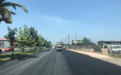 Ολοκληρώθηκε η ασφαλτόστρωση στη Νέα Είσοδο
