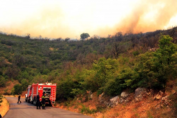 Σε ύφεση η πυρκαγιά στην Αρκαδία - Κάηκαν 27.000 στρέμματα