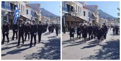 Νεάπολη: Για πρώτη φορά στην παρέλαση σπουδαστές της Ακαδημίας Εμπορικού Ναυτικού Λακωνίας