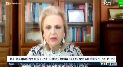 Παγώνη: Από τον επόμενο μήνα θα έχουμε και έξαρση της γρίπης (Βίντεο)