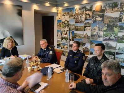 Επίσκεψη Χριστόπουλου στη δήμαρχο Οιχαλίας