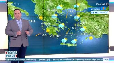 Καιρός: Τσουχτερό κρύο, βοριάδες και χιόνια (Βίντεο)
