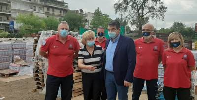 Συγκίνηση στην Καρδίτσα για τη βοήθεια από Καλαμάτα