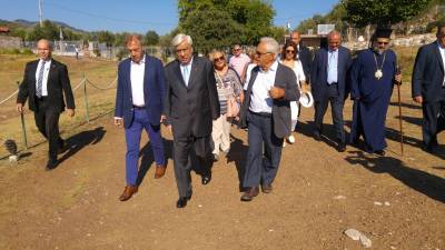 Στην Αρχαία Μεσσήνη ξεναγήθηκε ο Πρόεδρος της Δημοκρατίας (βίντεο-φωτογραφίες)