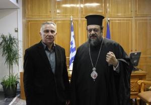 Επίσκεψη Χρυσόστομου στον Αλευρά