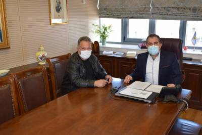 Συνάντηση Βασιλόπουλου με τον πρόεδρο του Κυνοφιλικού Ομίλου Μεσσηνίας