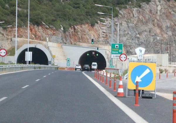 Αυτοκινητόδρομος Κόρινθος - Τρίπολη – Καλαμάτα: Κυκλοφοριακές ρυθμίσεις στη σήραγγα της Στέρνας