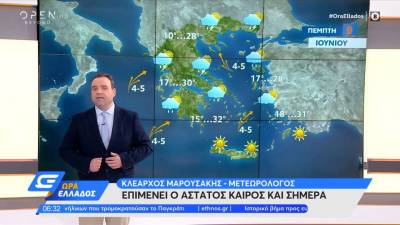 Καιρός 09/06/2022: Επιμένει ο άστατος καιρός (βίντεο)