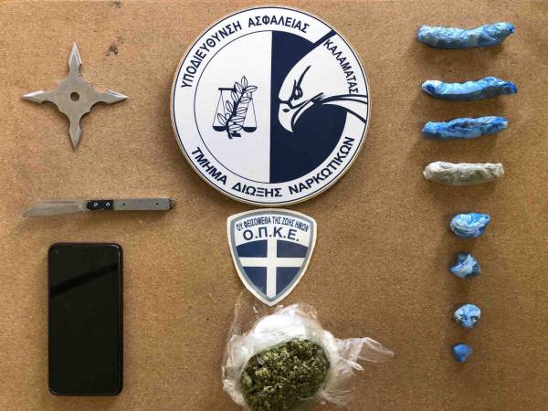 Καλαμάτα: Σύλληψη 21χρονου για διακίνηση χασίς