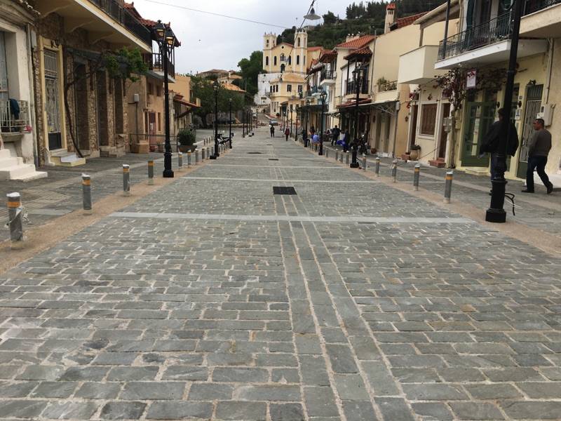 Ολοκληρώθηκε η ανάπλαση στην Ανω Πόλη Κυπαρισσίας