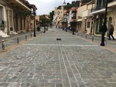 Ολοκληρώθηκε η ανάπλαση στην Ανω Πόλη Κυπαρισσίας