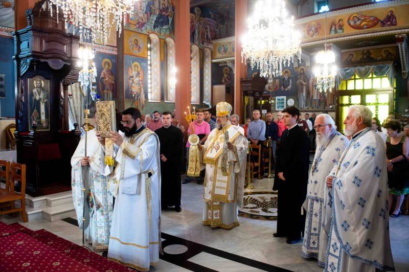 Ο Μητροπολίτης Μεσσηνίας στην Ανάληψη Καλαμάτας