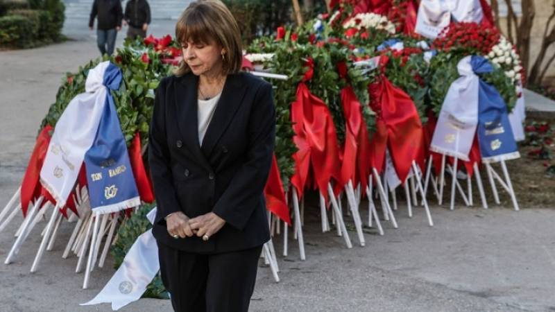 Σακελλαροπούλου: Το Πολυτεχνείο σηματοδότησε τη σύγχρονη ιστορία μας