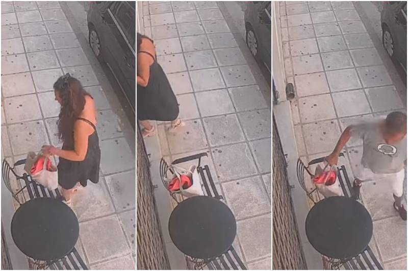 Καλαμάτα: Θρασύτατη κλοπή τσάντας μέρα-μεσημέρι στο κέντρο - Καρέ-καρέ οι κινήσεις του δράστη (Βίντεο)