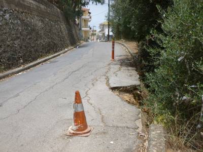 Αποκατάσταση του δρόμου στον Αβραμόγιαννη