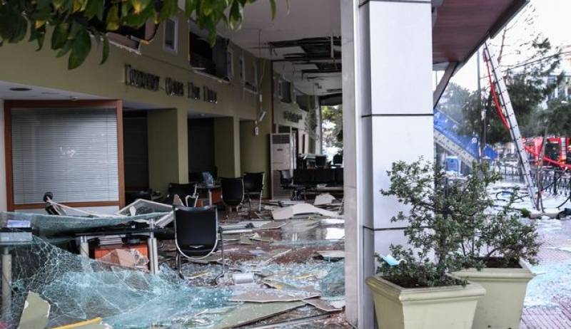 Η στιγμή της έκρηξης στη Συγγρού (βίντεο)