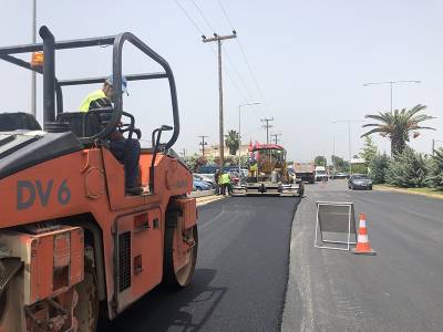 Καλαμάτα: Ολοκληρώθηκε η ασφαλτόστρωση του ενός ρεύματος στη Νέα Είσοδο