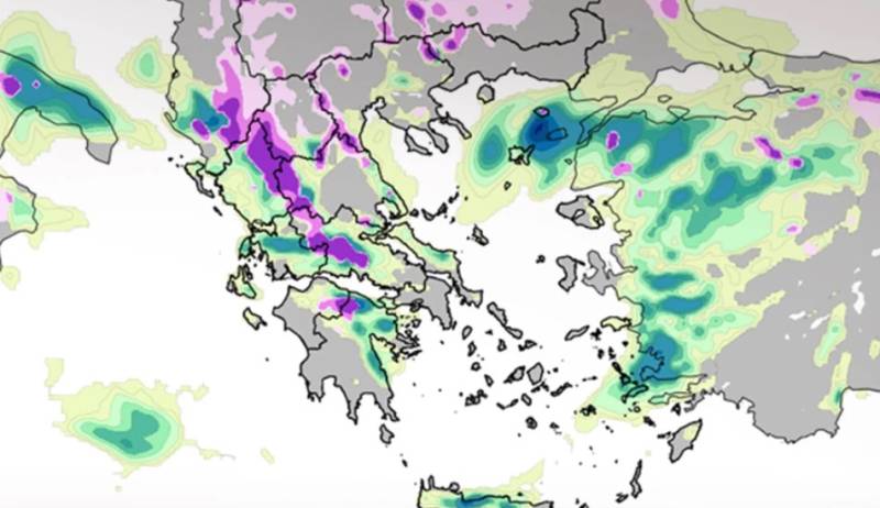 Καιρός: Πού αναμένονται βροχές, καταιγίδες και χιόνια τις επόμενες ώρες