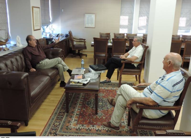 Συνάντηση Νίκα με Κοσμόπουλο και Καραλή