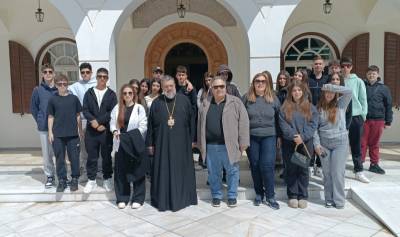 Μαθητές από τη Ζάκυνθο στον Μητροπολίτη Μεσσηνίας