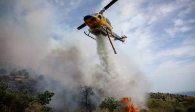 Φωτιά στο Ρέθυμνο: Μαίνεται το μέτωπο στα Σταχτούρια - Άνεμοι έως 10 μποφόρ