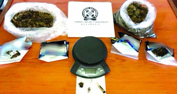 37χρονη από την Κυπαρισσία συνελήφθη με 378 γραμ. χασίς