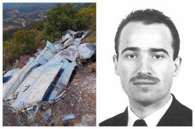 Αμπελόκηποι - Πλατανόβρυση: Αναμηστική στήλη για τον Γάλλο πιλότο Raphaël Chapalain