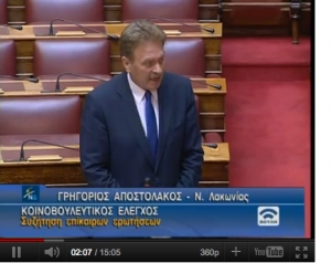 O Γρ. Αποστολάκος για το ιδιοκτησιακό καθεστώς της Μάνης (Βίντεο)