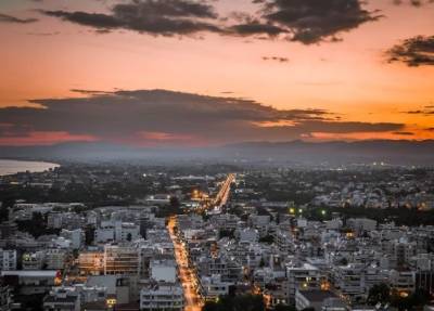 Το υπέροχο ηλιοβασίλεμα της Καλαμάτας