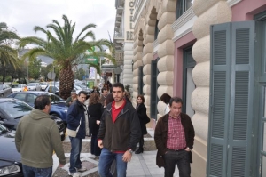 Συμβολική κατάληψη στο δημαρχείο Καλαμάτας