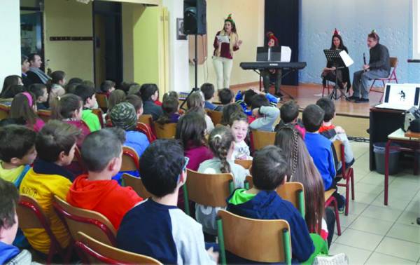 Παραμύθι από τη φιλαρμονική στο δημοτικό σχολείο Λεϊκων