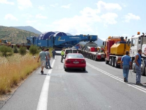 Κορυφώνεται η ταλαιπωρία με τη μεταφορά της τουρμπίνας στη Μεγαλόπολη την ερχόμενη Πέμπτη