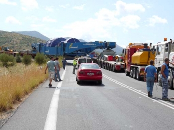 Κορυφώνεται η ταλαιπωρία με τη μεταφορά της τουρμπίνας στη Μεγαλόπολη  την ερχόμενη Πέμπτη