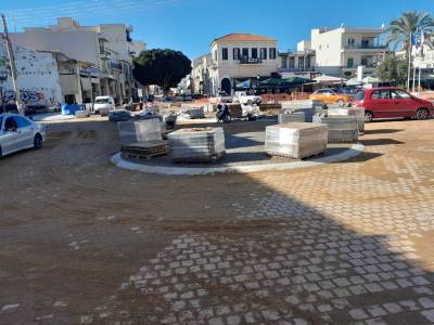 Συνεχίζεται η αναδιάταξη της πλατείας 23ης Μαρτίου