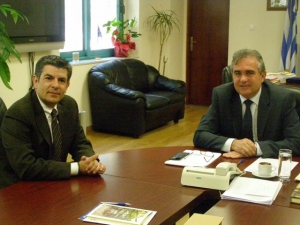 Συζήτηση Αποστολόπουλου με τον πρύτανη του Πανεπιστημίου Πελοποννήσου για τα έργα που έχουν ενταχθεί στο ΕΣΠΑ